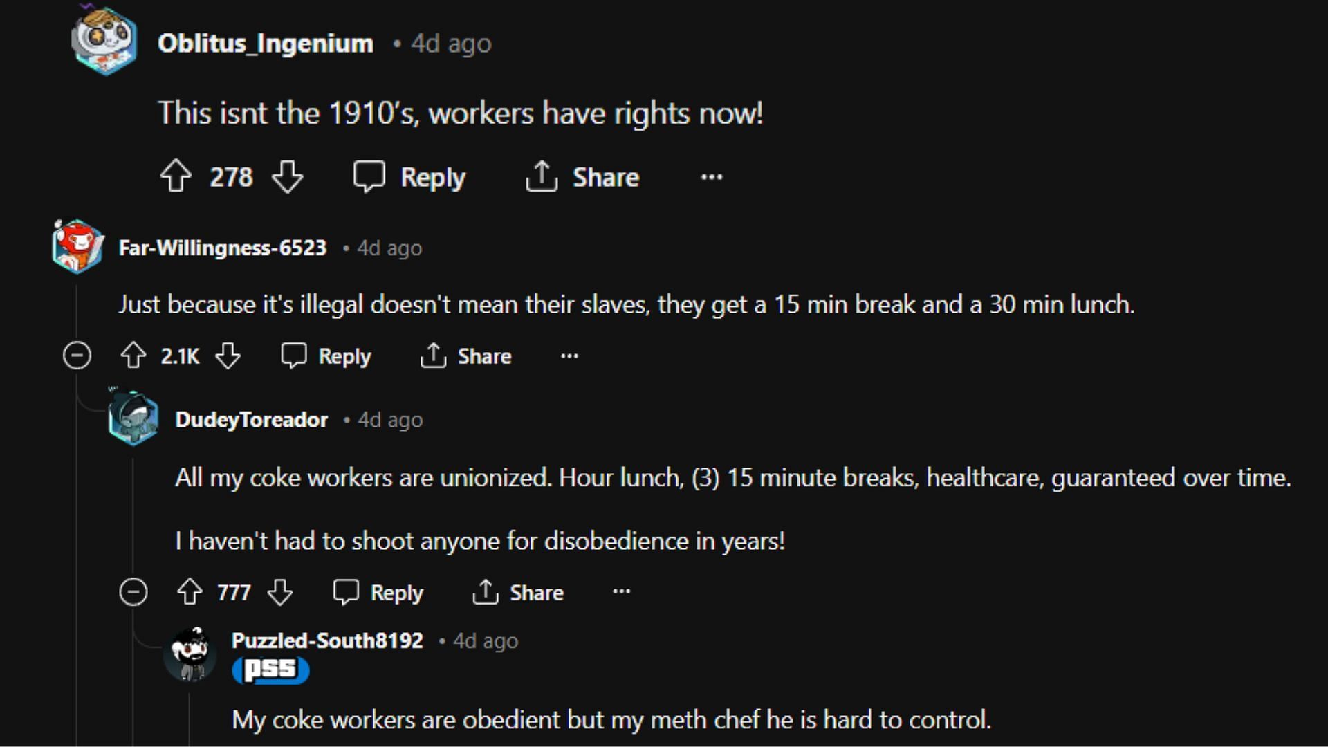Fans share hilarious reaction to the bug 1/2 (Image via Reddit)